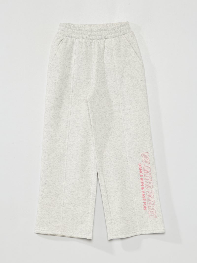 Wijde joggingbroek GRIJS - Kiabi