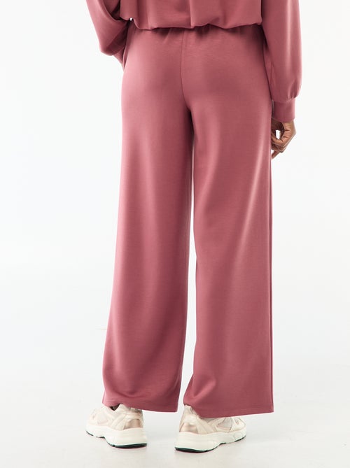 Wijde joggingbroek van zachte stof - Kiabi