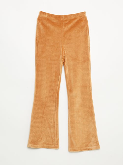 Wijde legging van ribfluweel - Kiabi