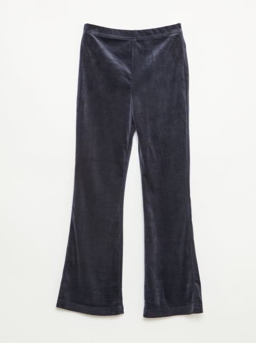 Wijde legging van ribfluweel - Kiabi