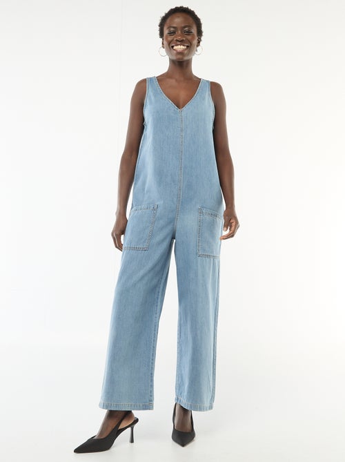 Wijde mouwloze jumpsuit - Kiabi