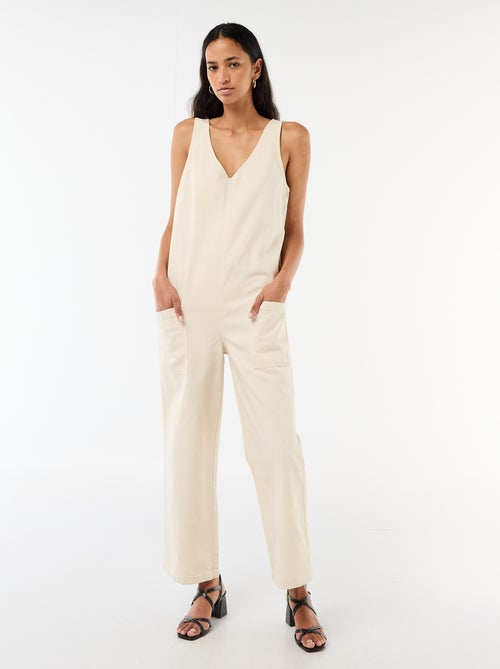 Wijde mouwloze jumpsuit - Kiabi