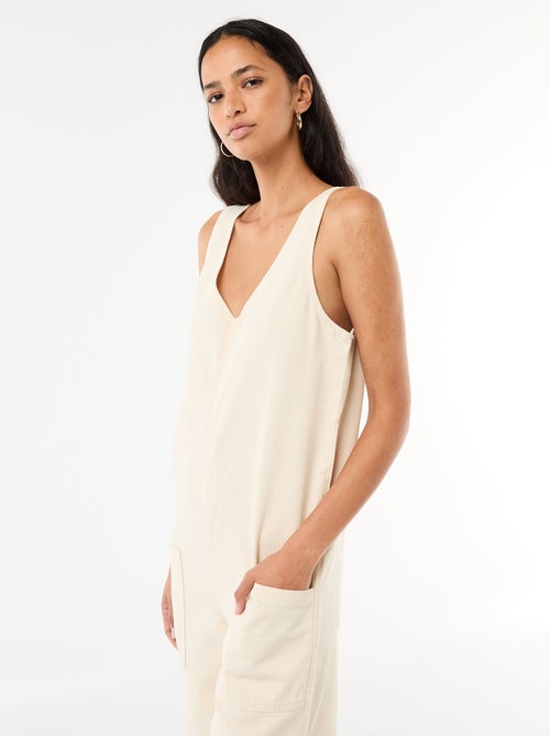 Wijde mouwloze jumpsuit - Kiabi