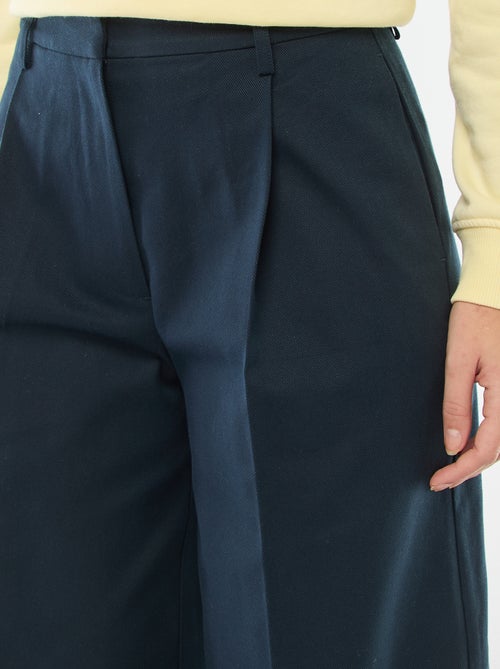 Wijde plooibroek - Kiabi