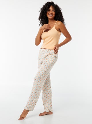 Wijde pyjamabroek