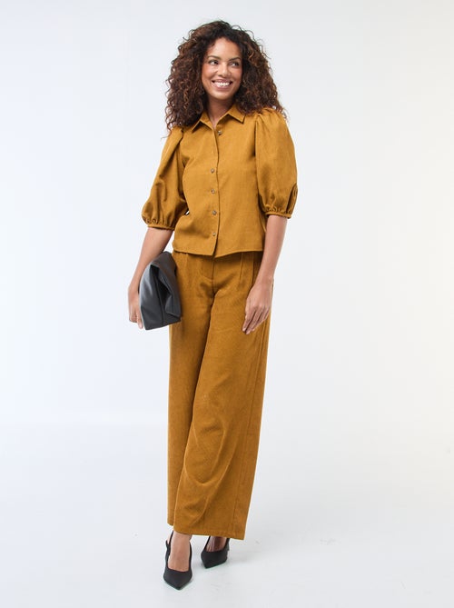 Wijde ribbroek - Kiabi