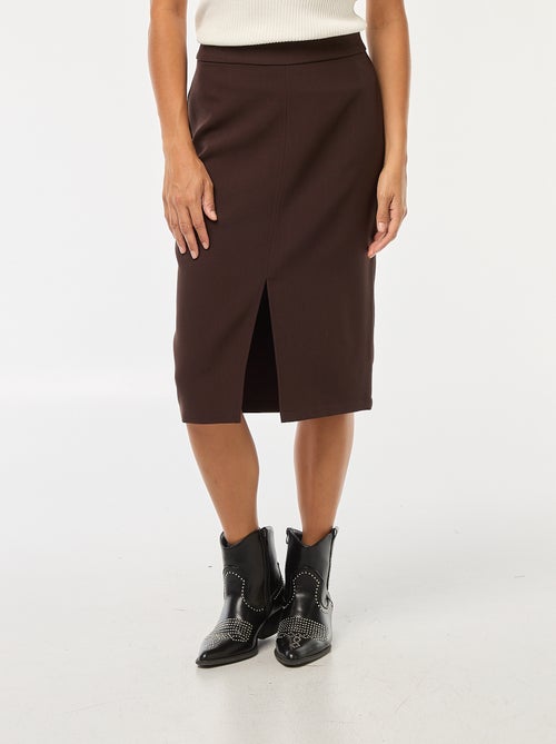 Wijde rok met hoge taille - Kiabi