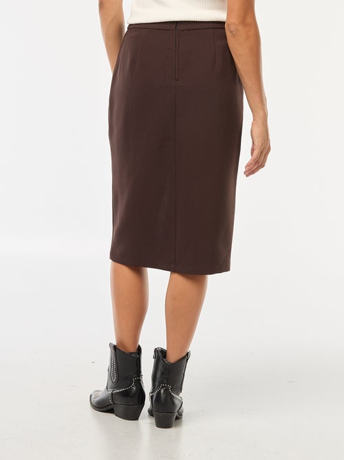 Wijde rok met hoge taille - Kiabi