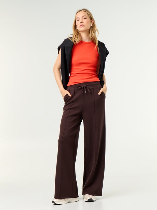 Wijde soft touch-broek - Kiabi Wijde soft touch-broek - Kiabi