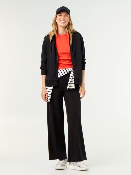 Wijde soft touch-broek - Kiabi Wijde soft touch-broek - Kiabi