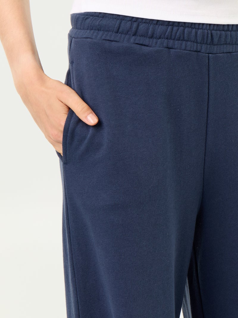 Wijde sporttraining van zware tricot Blauw - Kiabi