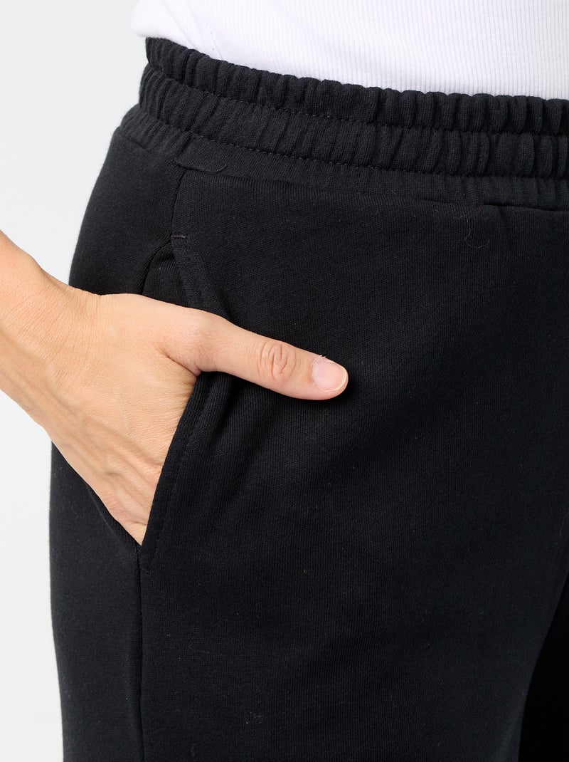 Wijde sporttraining van zware tricot Zwart - Kiabi