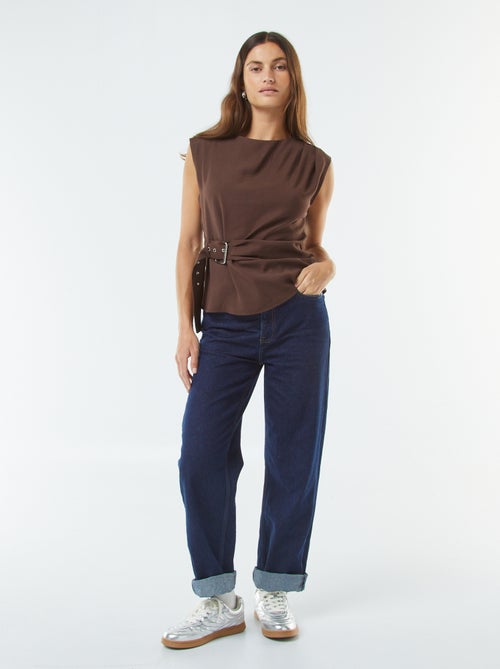 Wijde top met gesp - Kiabi