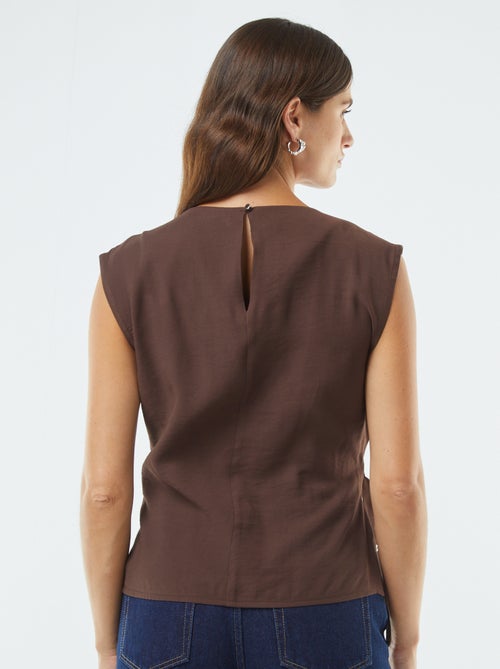 Wijde top met gesp - Kiabi