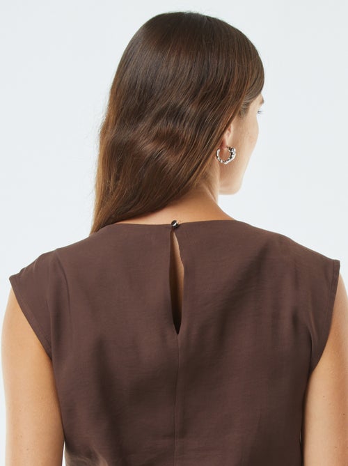 Wijde top met gesp - Kiabi