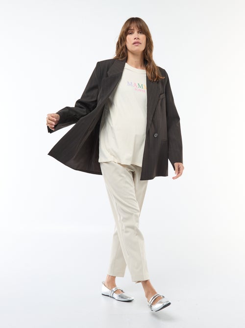 Wijde zwangerschapsbroek van milanotricot - Kiabi