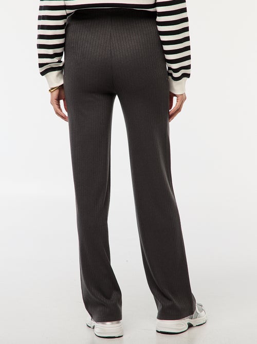 Wijde zwangerschapsbroek van ribstof - Kiabi