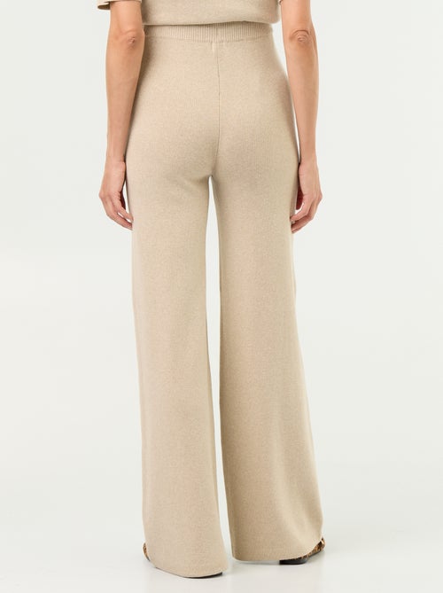Wijde zwangerschapsbroek van ribtricot - Kiabi