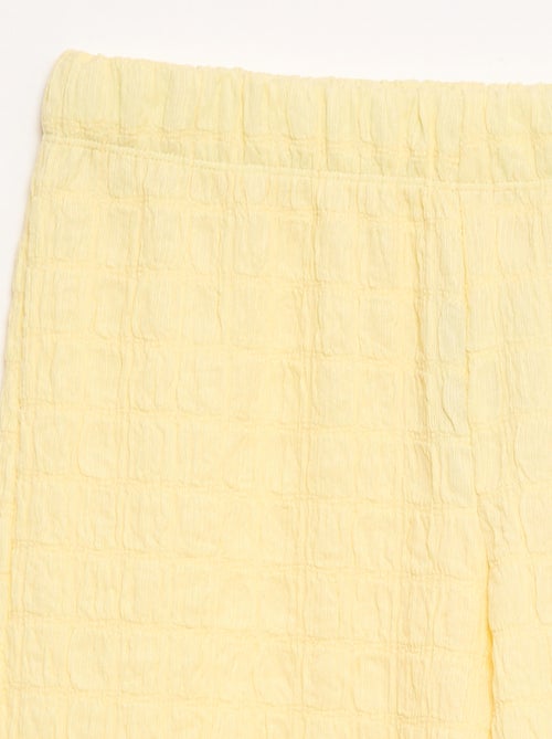 Wijdvallende broek van stretch tricot - Kiabi