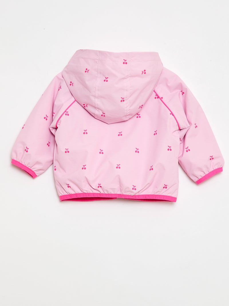 Winddichte jas met capuchon Rose - Kiabi