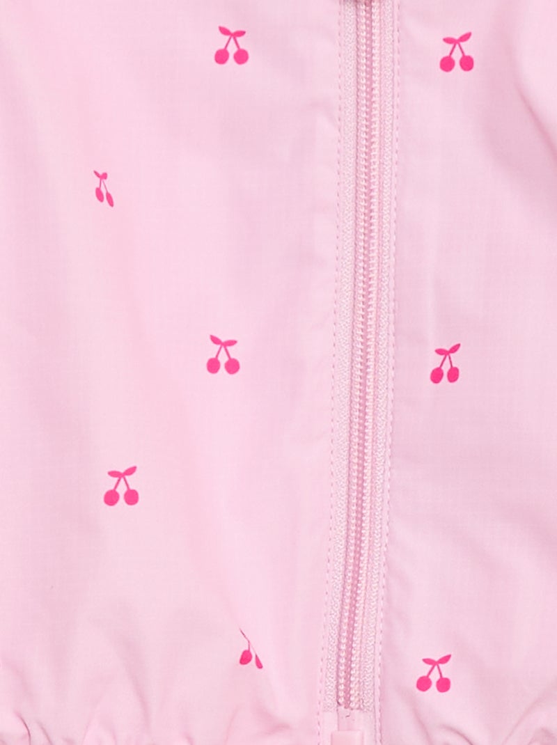 Winddichte jas met capuchon Rose - Kiabi