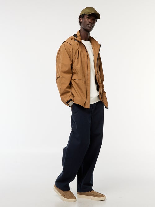 Windjack met capuchon en afneembare mouwen - Kiabi