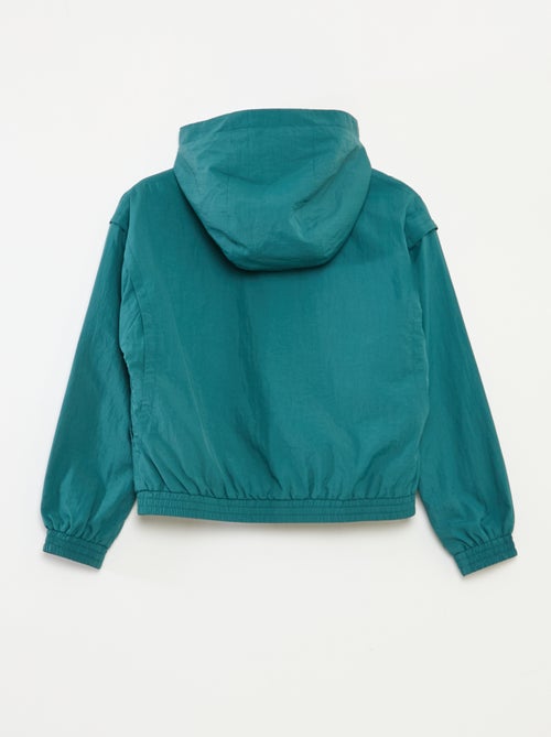 Windjack met capuchon en elastische zoom - Kiabi