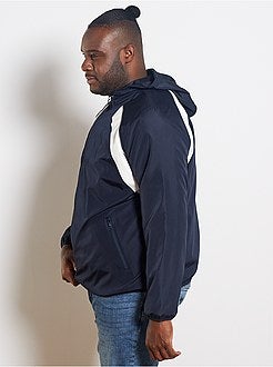 Herenmode grote maten - Windjack met colorblock - Kiabi
