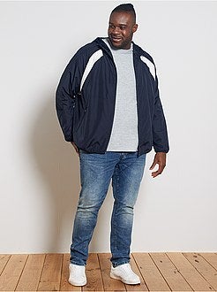 Herenmode grote maten - Windjack met colorblock - Kiabi