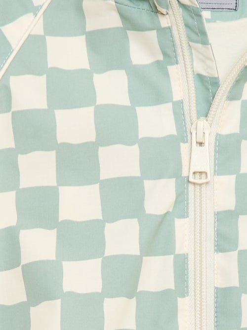 Windjas met capuchon en all-over print - Kiabi