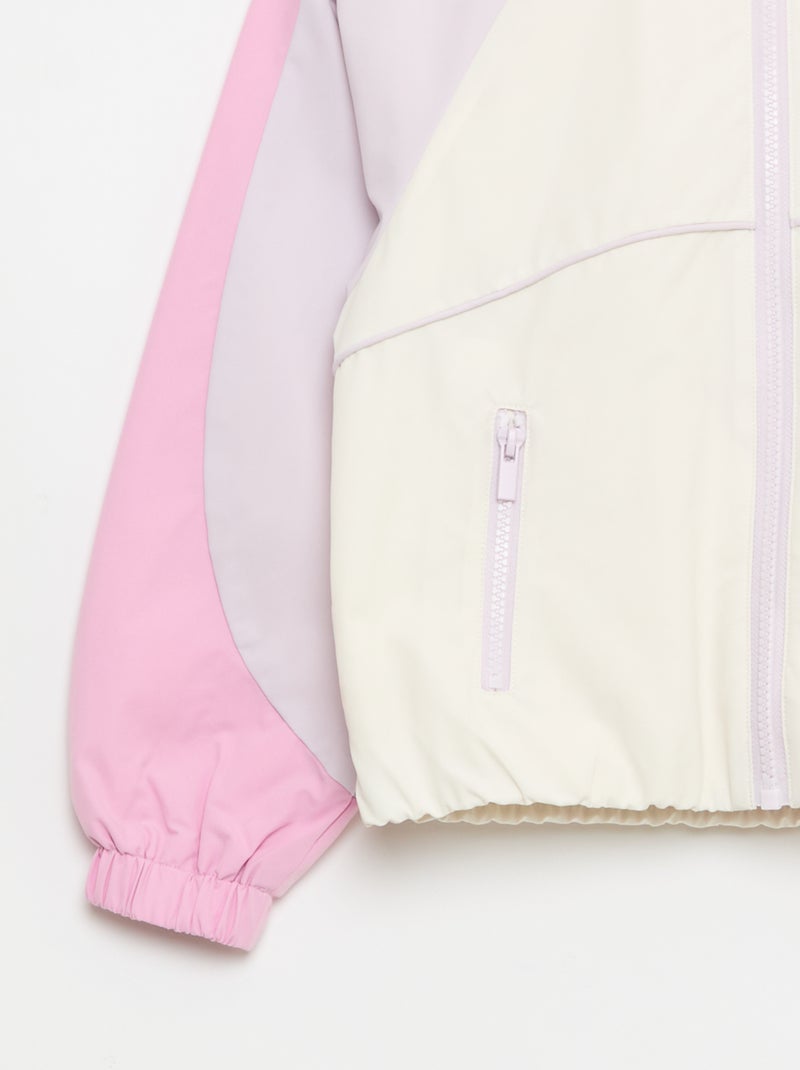 Windjas met capuchon Rose - Kiabi