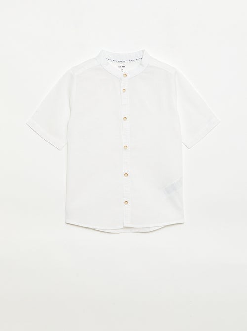 Wit katoenen hemdje - Kiabi