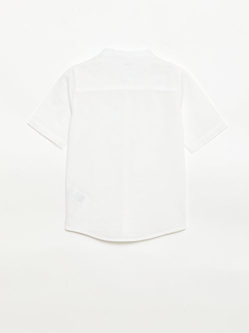 Wit katoenen hemdje - Kiabi