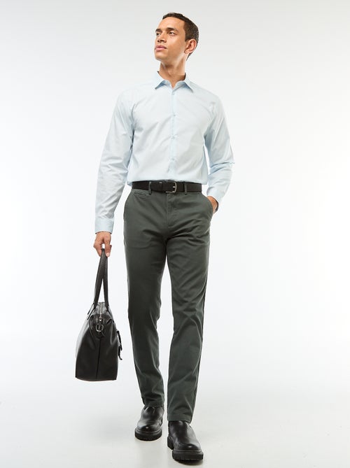 Wit, recht overhemd - Kiabi