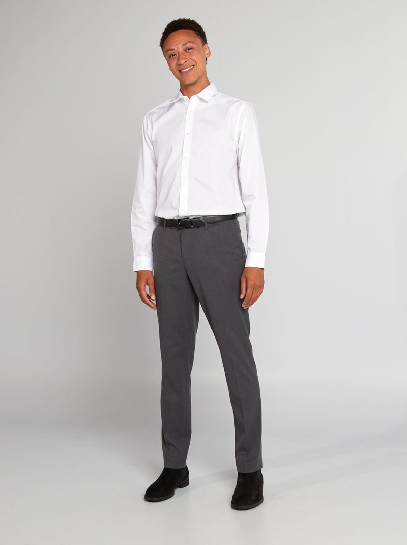 Wit, recht overhemd wit - Kiabi