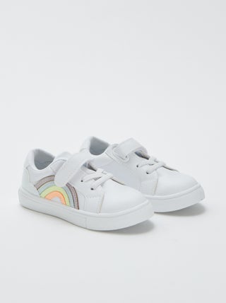 Witte lage sneakers