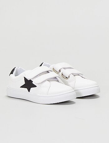 Witte sneakers met ster - Kiabi