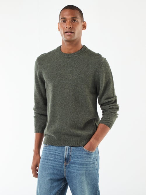 Wollen trui met ronde hals - Kiabi