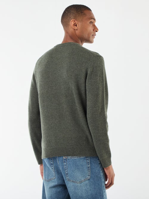 Wollen trui met ronde hals - Kiabi