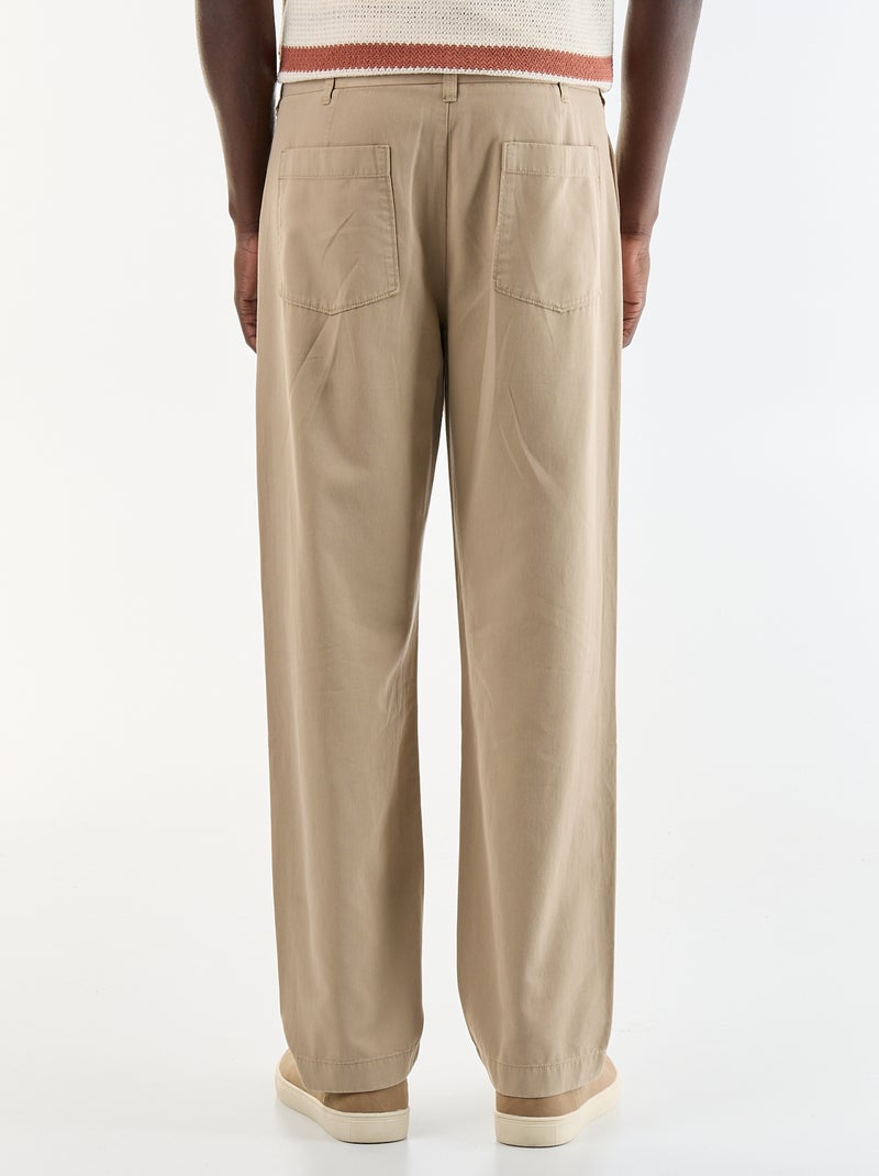 Zacht aanvoelende broek Biege - Kiabi