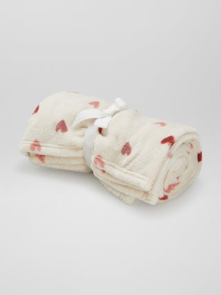 Zacht deken met print en fleece-effect