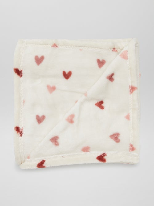 Zacht deken met print en fleece-effect - Kiabi