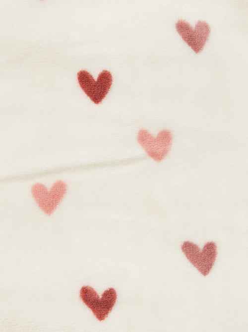 Zacht deken met print en fleece-effect - Kiabi