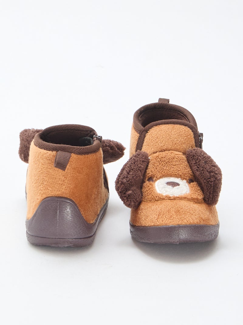 Zachte bootschoenen Bruin - Kiabi