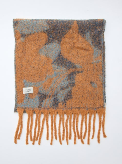 Zachte dikke sjaal met franjes - Kiabi