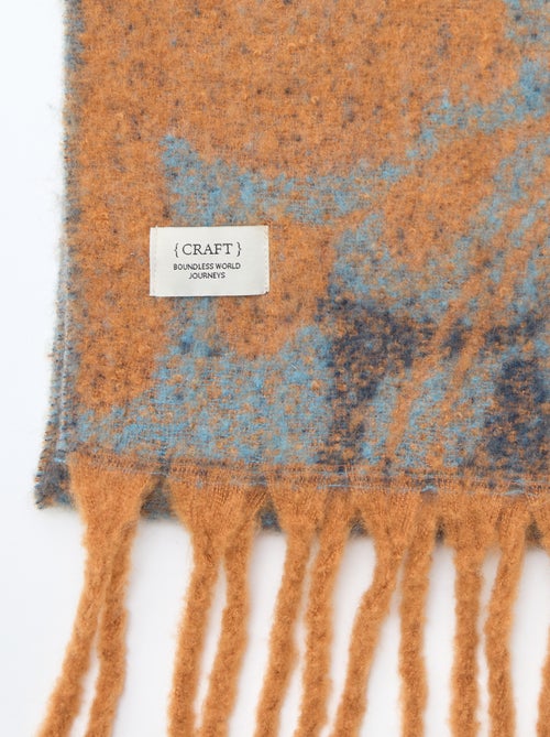 Zachte dikke sjaal met franjes - Kiabi