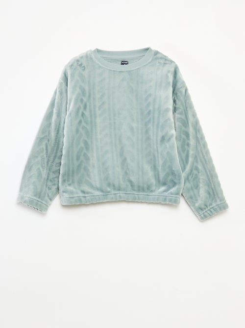 Zachte, effen, tweedelige pyjama - Kiabi