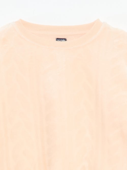 Zachte, effen, tweedelige pyjama - Kiabi