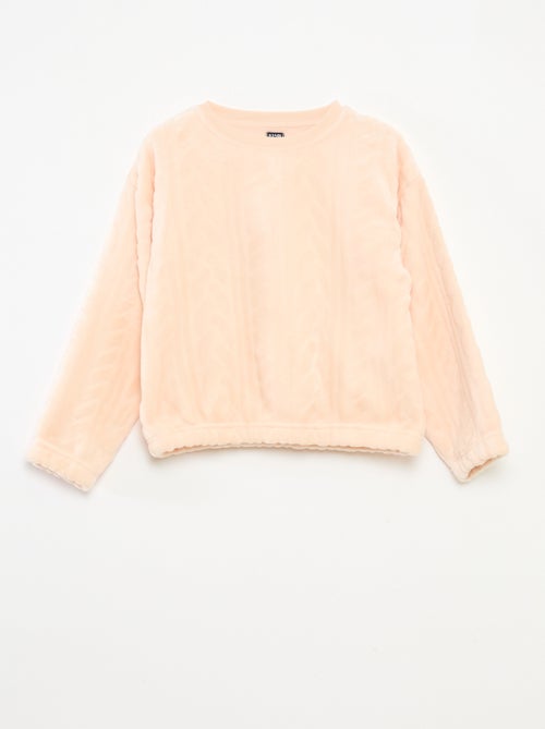 Zachte, effen, tweedelige pyjama - Kiabi