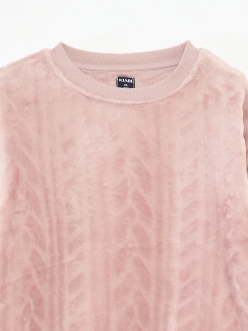 Zachte, effen, tweedelige pyjama - Kiabi